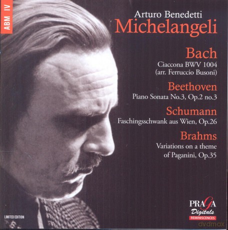 Arturo Benedetti Michelangeli: Michelangeli plays Bach, Beethoven, Schumann, Brahms [SACD]