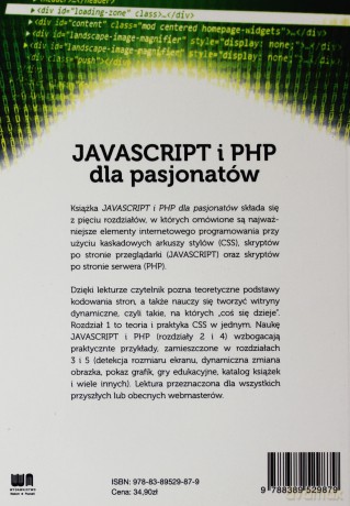 JavaScript i PHP dla pasjonatów [KSIĄŻKA]