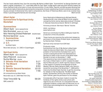 Albert Ayler: Summertime To Spiritual Unity - Revisited [CD]