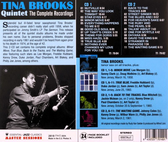 Tina Brooks Quintet: The Complete Recordings: Master Takes [2CD]