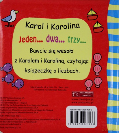 Jeden..dwa..trzy. Moja pierwsza książka o liczbach [KSIĄŻKA]