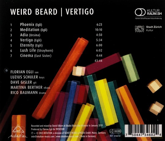 Florian Egli Weird Beard: Vertigo [CD]