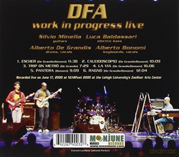 D.F.A.: Work In Progress Live [CD]