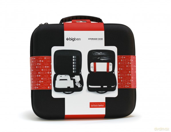 Bigben Storage Case Black Hard Case for Switch Including Docking Station Compatible with Switch Lite/OLED