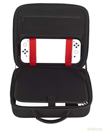 Bigben Storage Case Black Hard Case for Switch Including Docking Station Compatible with Switch Lite/OLED