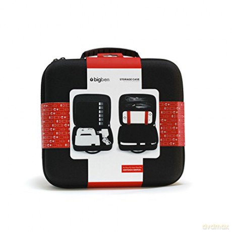 Bigben Storage Case Black Hard Case for Switch Including Docking Station Compatible with Switch Lite/OLED