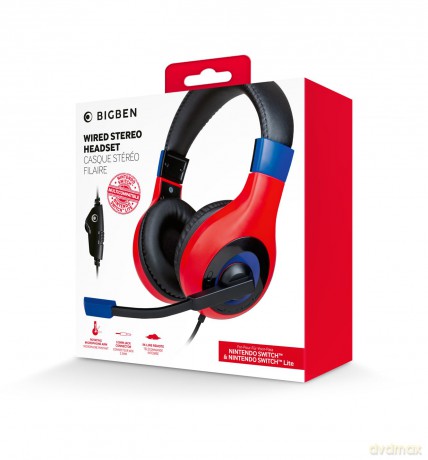Nacon Stereo Gaming Headset V1 Dark Red/Dark Blue Switch