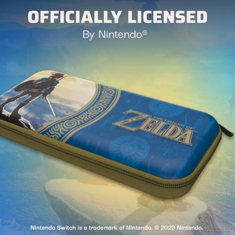PDP Deluxe Travel Case Zelda Hyrule Blue Licensed Switch