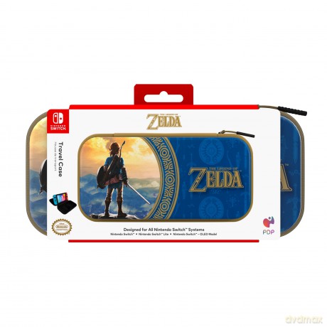 PDP Deluxe Travel Case Zelda Hyrule Blue Licensed Switch