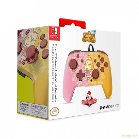 PDP Faceoff Deluxe Audio Wired Controller Isabelle Licensed Switch