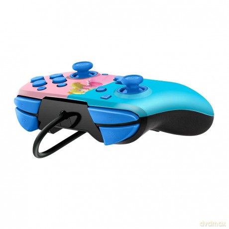 PDP Faceoff Deluxe Audio Wired Controller Peach Licensed Switch