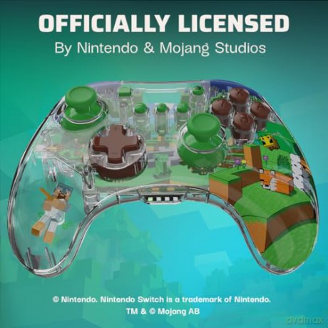 PDP REALMz - Wireless Controller - Minecraft Forest Biome