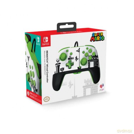 PDP Rematch Wired Controller Super Mario Retro Licensed Switch