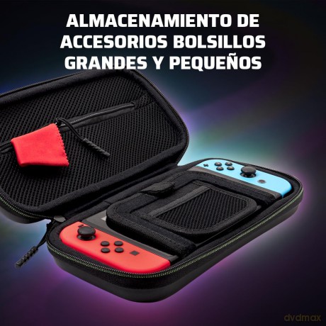 PDP Travel GLOW Case Grand Prix Peach Licensed Switch