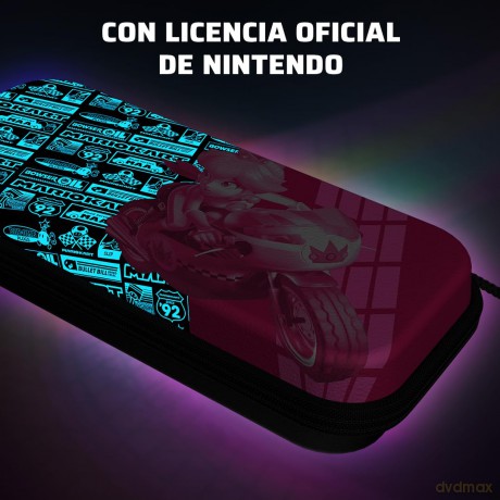 PDP Travel GLOW Case Grand Prix Peach Licensed Switch