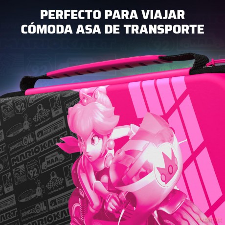 PDP Travel GLOW Case Grand Prix Peach Licensed Switch