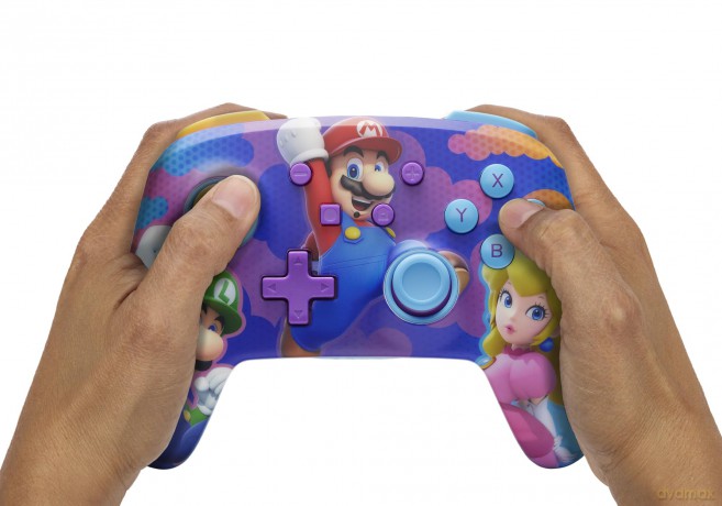 PowerA Enhanced Wireless Controller - Color Splash Heroes Nintendo Switch)