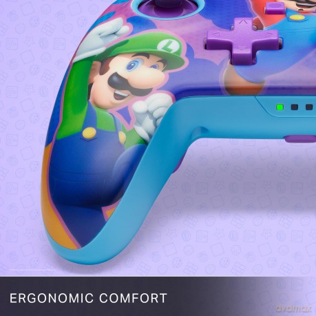 PowerA Enhanced Wireless Controller - Color Splash Heroes Nintendo Switch)