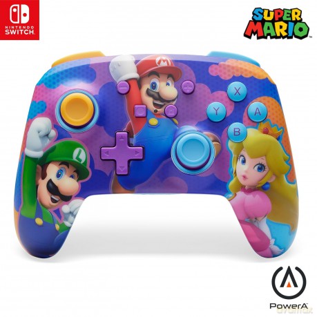 PowerA Enhanced Wireless Controller - Color Splash Heroes Nintendo Switch)