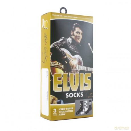 Elvis Socks 3 Pack In Gift Box (One Size)