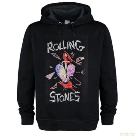 The Rolling Stones Hackney Diamonds Amplified Black X-Large Hoodie Sweatshirt