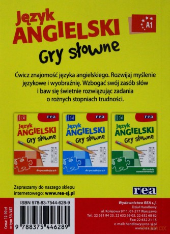 Język angielski - gry słowne (poziom A1) [KSIĄŻKA]