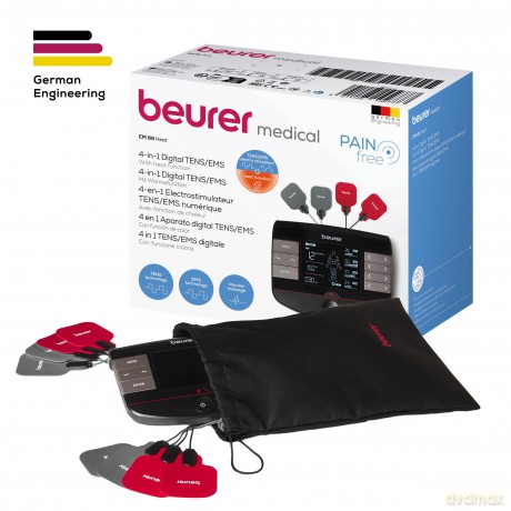 Beurer - EM 89 Digital TENS /EMS Device with Heat function - 5 Years Warranty