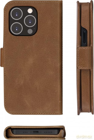 Etui z klapką Dbramante1928 - Lynge - iPhone 12/12 Pro 6.1 - Tan