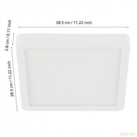 EGLO - Fueva-Z ceiling light white 28.5x28.5 - TW - Zigbee, Bluetooth