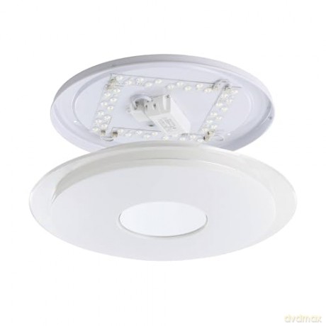 EGLO - Lanciano-Z ceiling lamp chrome and white with crystal effect 45 - TW - Zigbee, Bluetooth