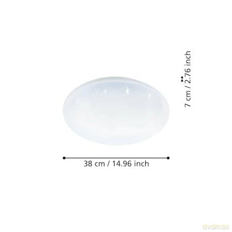 EGLO - Totari-Z ceiling lamp white with crystal effect 38 - TW - Zigbee, Bluetooth