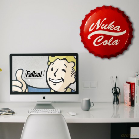 Fallout Nuka-Cola Bottle Cap Tin Sign [FIGURKA]