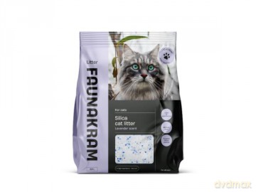 Faunakram - 3,8l Silica cat litter with lavender scent