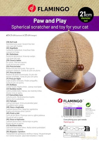 FLAMINGO - Scratching Ball Estrella - Brown - 21cm