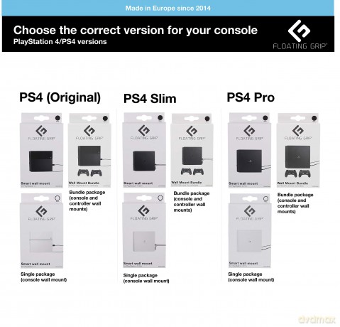 Floating Grips Playstation Controller Wall Mount