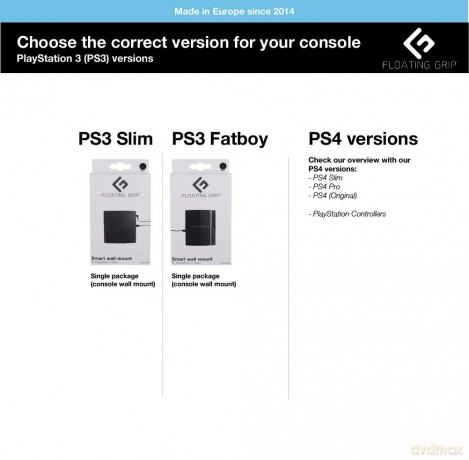 Floating Grips Playstation Controller Wall Mount