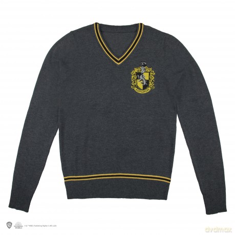Harry Potter - Hufflepuff - Grey Knitted Sweater - Small