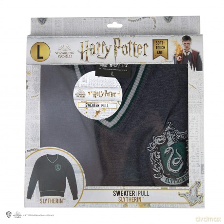 Harry Potter - Slytherin - Grey Knitted Sweater - Large