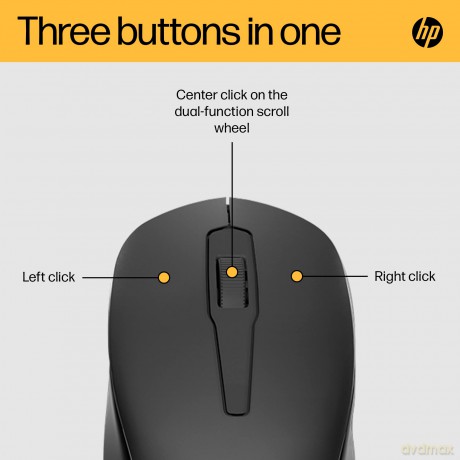 HP - 150 Wireless Mouse, Black