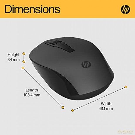 HP - 150 Wireless Mouse, Black