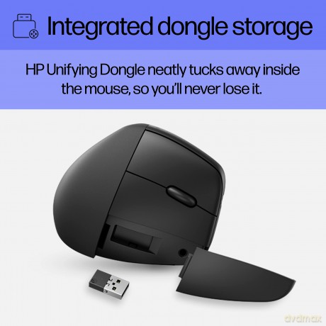 HP - 920 Ergonomic Vertical Wireless Mouse