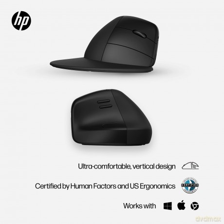 HP - 920 Ergonomic Vertical Wireless Mouse