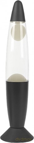 iTotal - Color-changing LED Lava Lamp - Black Base and White Wax (XL2678)