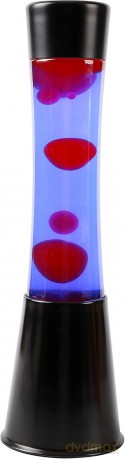 iTotal - Lava Lamp - Black Base, Purple Liquid and Pink Wax - 40 cm (1270430)