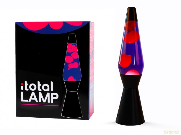 iTotal - Lava Lamp - Black, Purple, Pink - 36 cm (1270404)