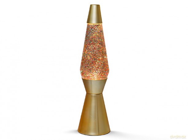 iTotal - Lava Lamp 36 cm - Golden Glitter (XL1770)