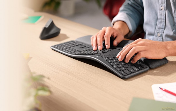 Logitech - ERGO K860 Graphite NORDIC