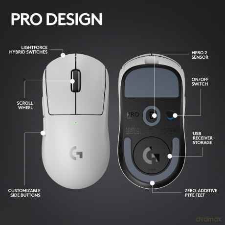 Logitech - G Pro X Superlight 2 Lightspeed Wireless Gaming Mouse