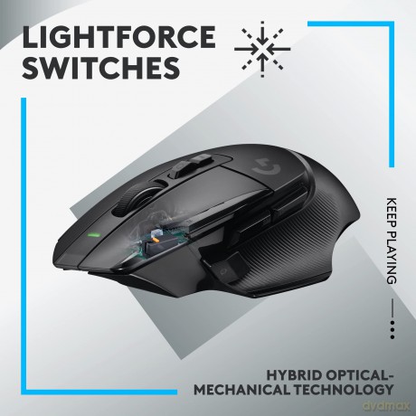 Logitech - G502 X LIGHTSPEED Wireless Gaming Mouse - Black/Core