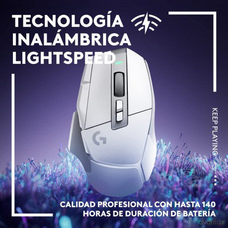 Logitech - G502 X LIGHTSPEED Wireless Gaming Mouse - White/Core